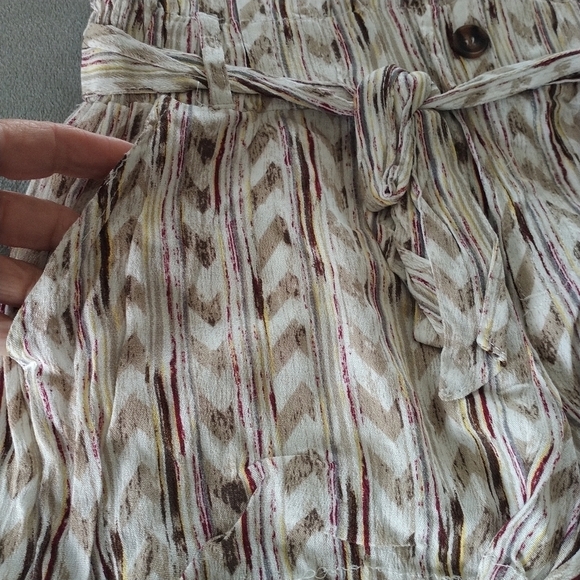 Rewash Neutral Aztec Print Shorts M - Picture 7 of 7